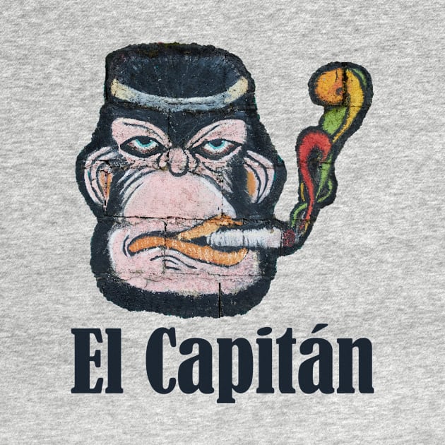 El Capitan Cool Monkey Leader Job Self-employed Startup Gift by peter2art